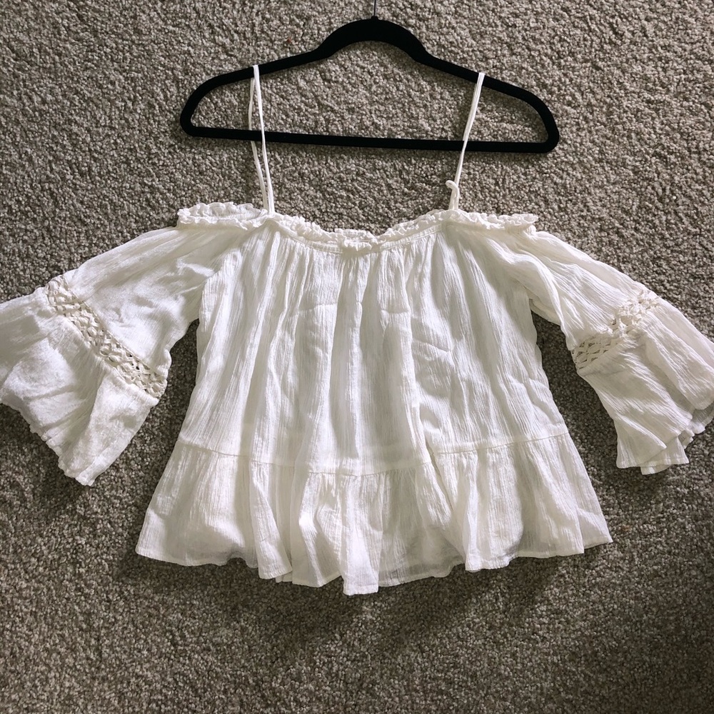 White off the should top